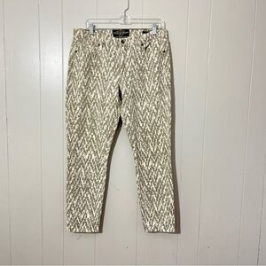 Lucky Brand Capri Sofia Cream & Tan Women’s Size 10/30